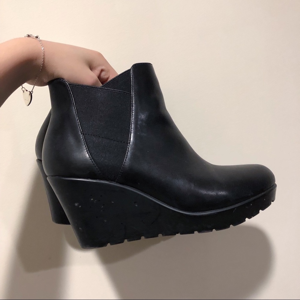 Nine West Wedge-Heel Booties